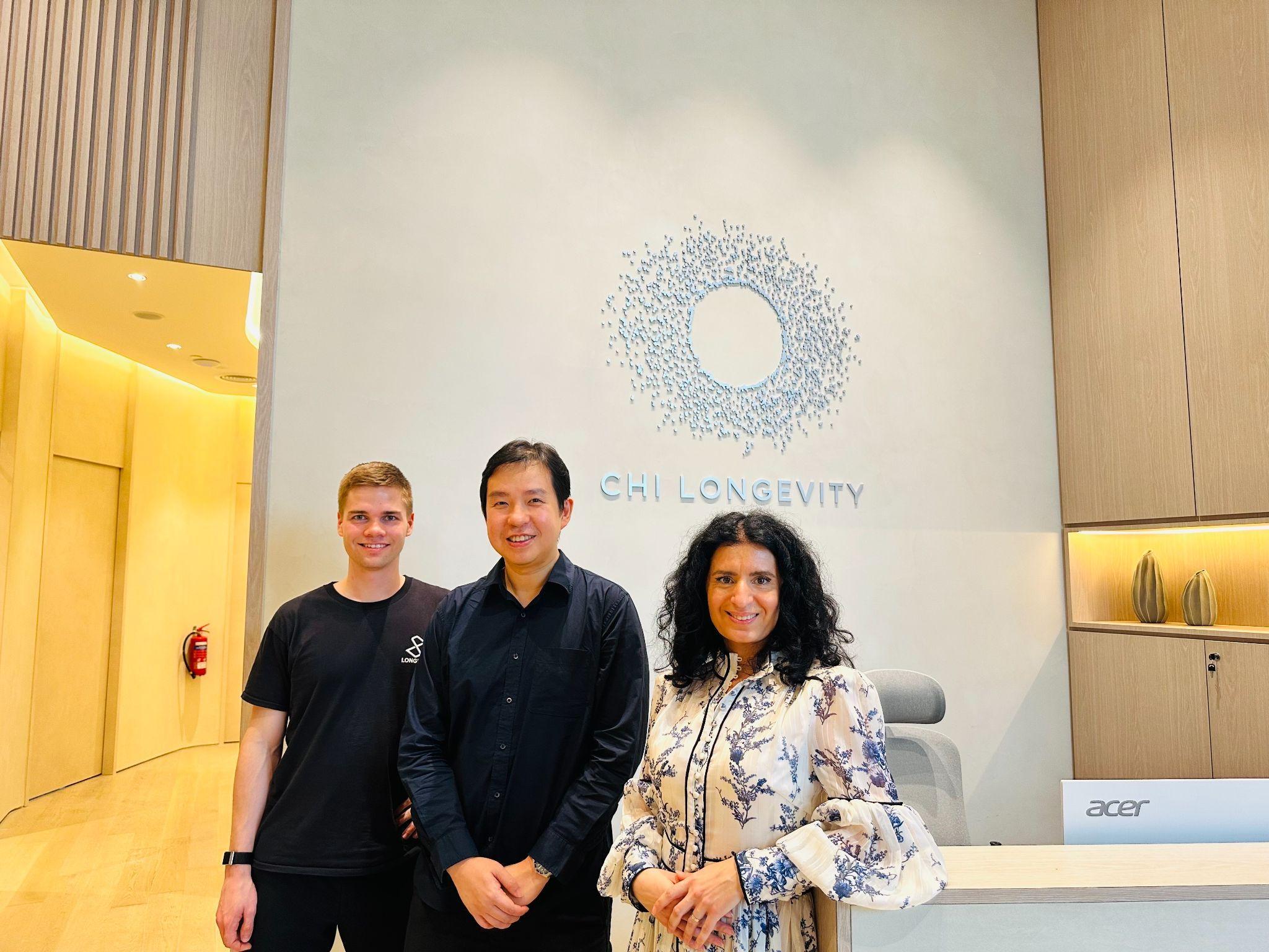 The LongevAI team visiting Chi Longevity, Singapore