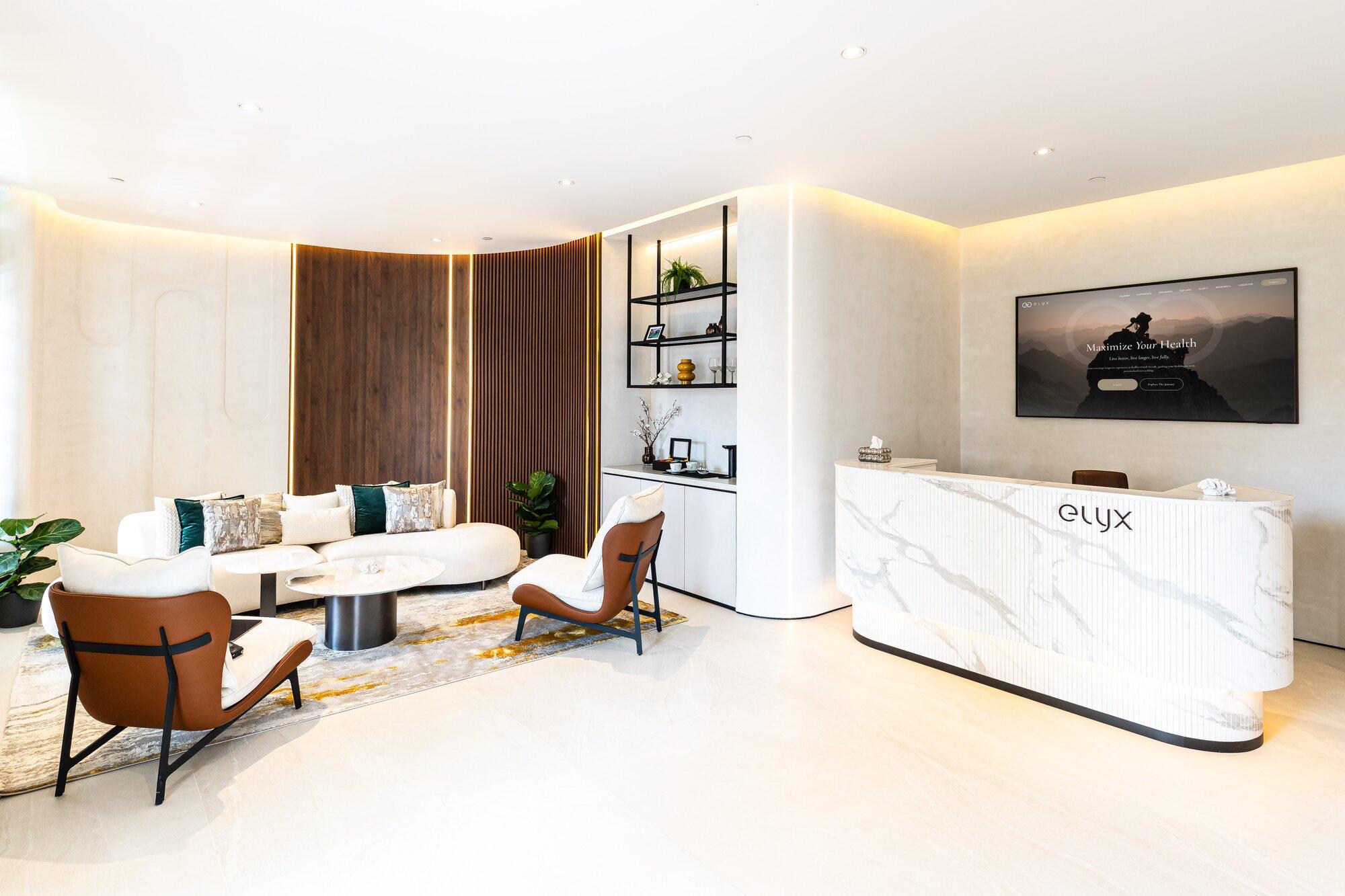 Elyx Life reception at the Raffles Hotel Arcade, Singapore