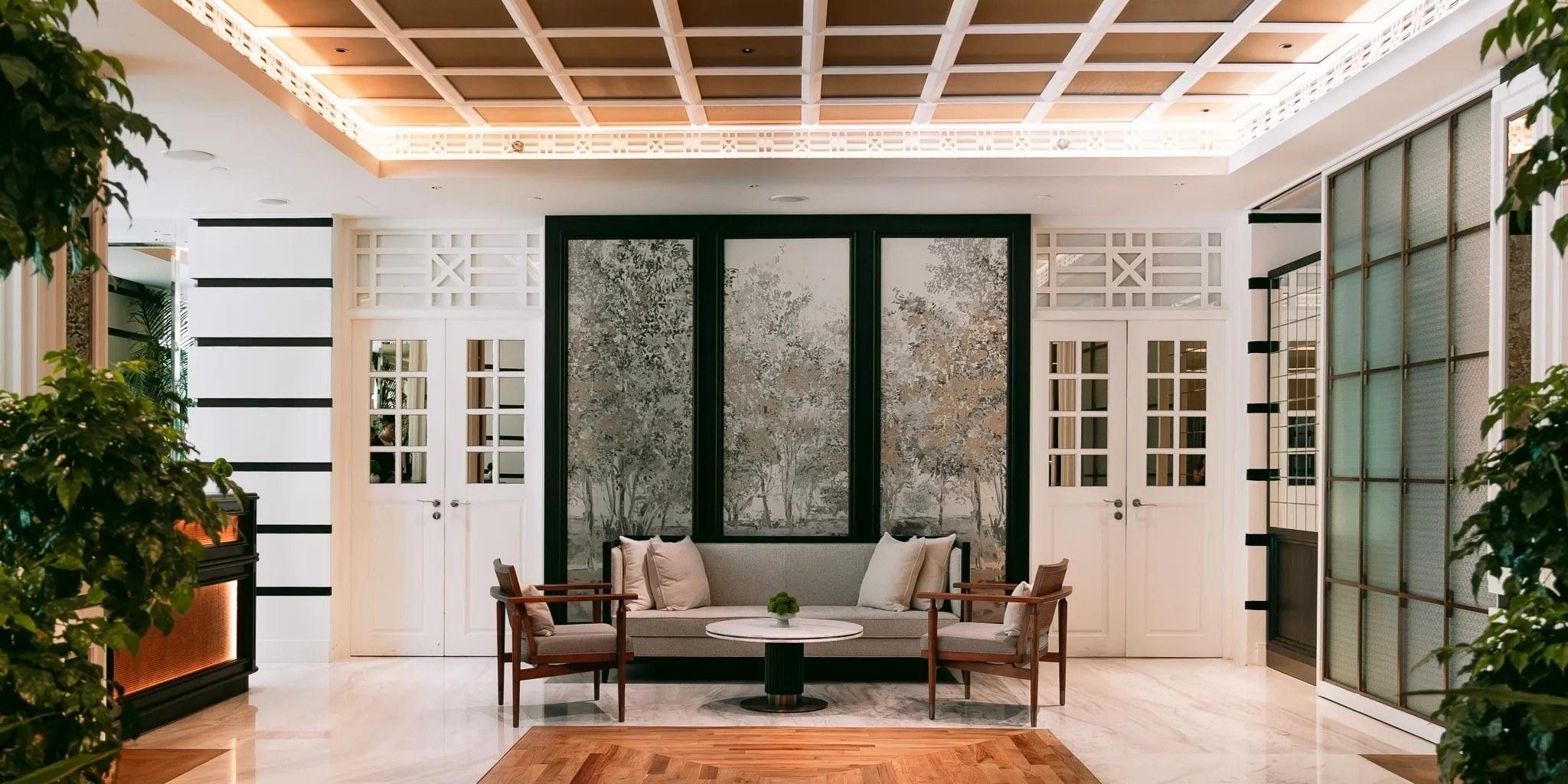 Interior of Madison House at Fort Canning Park, Singapore