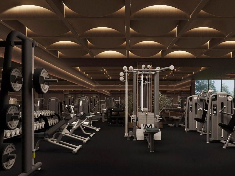 The high-performance gym at Madison House, Singapore