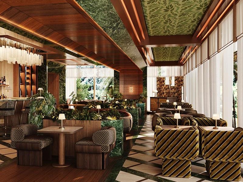 The lounge at Madison House, Singapore